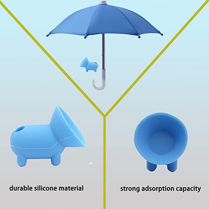 Ultimate Phone Umbrella Suction Cup Stand – Anti-Glare Sunshade Holder for Outdoor Navigation, Stylish Shield for Smartphones (Set of 3) – Enhance Visibility and Protect Your Device from Sunlight