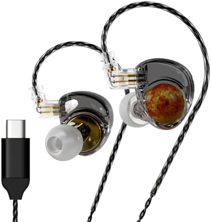 Unleash Superior Sound with ND Planet IEM Earphones – High-Fidelity Gaming and Music Earbuds Featuring 12 mm Dual Magnetic Drivers, Customizable Detachable 2-Pin Cable, and Advanced Noise Isolation for Audiophiles, DJs, and Musicians – Ultimate Comfort and Cross-Device Compatibility for Immersive Listening Experiences