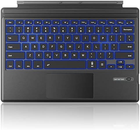 Transform Your Surface Pro with the Ultimate Portable Wireless Bluetooth Keyboard Featuring Touchpad, 7-Color LED Backlighting, and Long-Lasting Rechargeable Battery – Elevate Your On-the-Go Productivity!