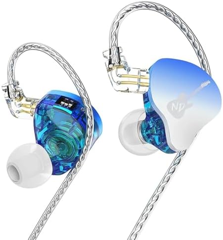 ND-DD3 Hi-Fi Adjustable Dual Magnetic Earphones – Premium Customizable In-Ear Monitors with 4 Sound Profiles, Detachable 2-Pin Cable, Integrated Microphone, and Superior Audio Quality for Discerning Audiophiles – Sleek Black Wired Headphones for Everyday Comfort and Versatility