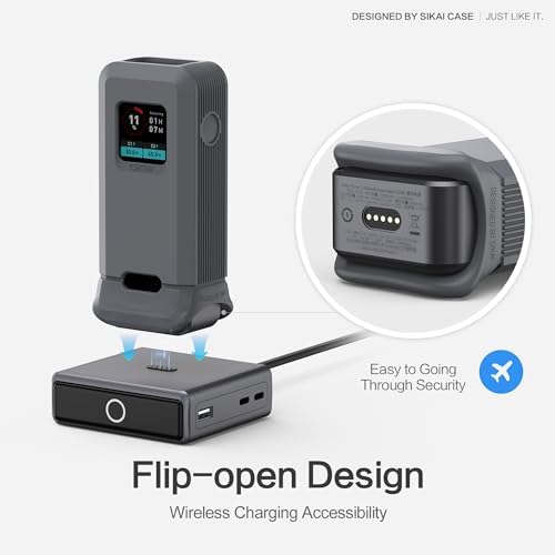 Premium Silicone Protective Case for Anker Prime 12,000 m Ah 130 W Power Bank – Lightweight Dustproof Design with 1/4-inch Mounting Hole and TF/SM Card Storage – Optimal Portability for Daily Use and Camera Charging – Snug Fit for Unobstructed Display and Easy Cleaning – Essential Accessory for On-the-Go Power Solutions