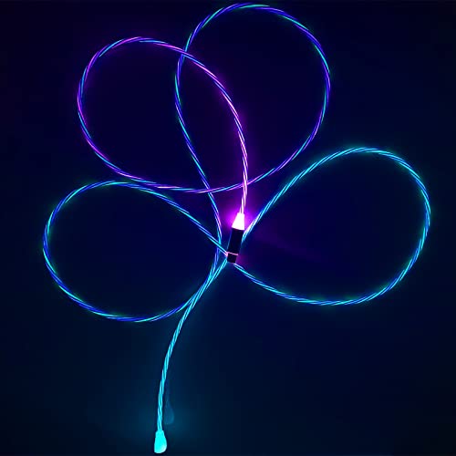 Experience Seamless Power with the 6.6 ft USB Type C Charging Cable – LED Light-Up Design for Fast Charging and Enhanced Compatibility, Featuring 66 W Power Delivery and RGB Gradual Lighting for Galaxy S20, S10, S9 Plus, Note 20, Nintendo Switch, and LG V30 – Perfect for Home and Gaming Setups