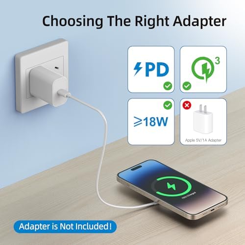 Magnetic Fast Wireless Charger Pad for i Phone 16/15/14/13/12 – 15 W Max Power, Sleek Purple Design, USB-A Compatibility for Effortless Charging Solutions