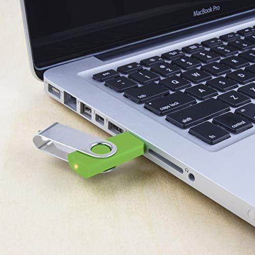 Vibrant 64 GB USB Flash Drive Pack – 5 Colorful Metal Swivel Thumb Drives with LED Indicator & Lanyards for Easy Portability – Ideal for Students & Professionals Seeking Reliable Data Storage Solutions