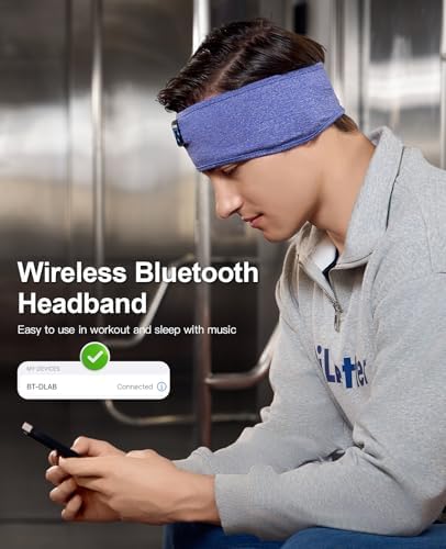 Perytong Wireless Bluetooth Sports Headband Headphones – Ultimate Comfort & Crystal-Clear Sound for Sleep, Yoga & Jogging – Perfect for Insomnia Relief, Meditation, and Easy Device Pairing