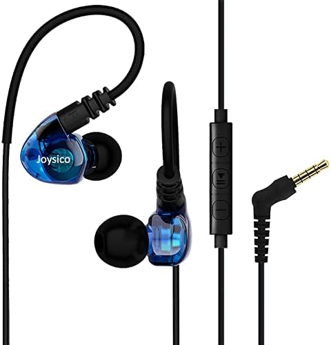 Lightweight Purple Sport Earbuds for Small Ears: Noise-Isolating, Comfortable Fit with Earhooks for Kids and Women, Perfect for Running and Workouts, Hands-Free Mic and Volume Control for Seamless Connectivity