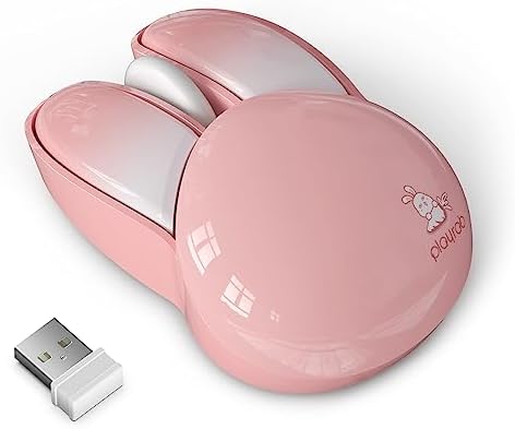 Adorable Pink Cat Wireless Silent Mouse – 2.4 GHz Plug and Play Optical Companion for Laptop & PC – Compact, Noise-Free Design Perfect for Home, Office, and Study Sessions – Cute Cat-Themed USB Nano Receiver Included