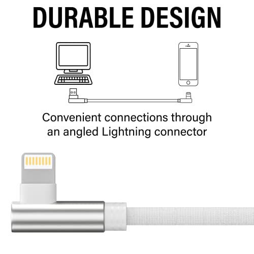 Ironten Lightning Charger 5-Pack – 6 ft Nylon Braided Fast Charging Cables for i Phone 14/13/12/11 Pro Max & i Pad – MFi Certified, Durable, Multi-Color Design for Effortless Power on the Go