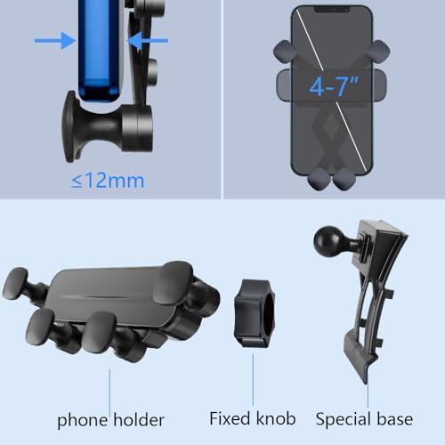 Lexus RX 2023-2025 Smartphone Mount: Premium Auto Lock Phone Holder for 250, 350, 350 h, 450 h+, 500 h Models – 360° Rotating Bracket for Optimal Viewing – Tool-Free Install for Ultimate Convenience – Durable Design for Everyday Use and Enhanced Safety on the Road