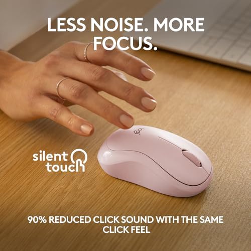 Logitech M240 Silent Bluetooth Mouse – Wireless & Compact Design for Effortless Navigation, 18-Month Battery Life, and Smooth Tracking on All Surfaces – Ideal for Windows, mac OS, Chrome OS – Portable Off White Solution for Professionals on the Go