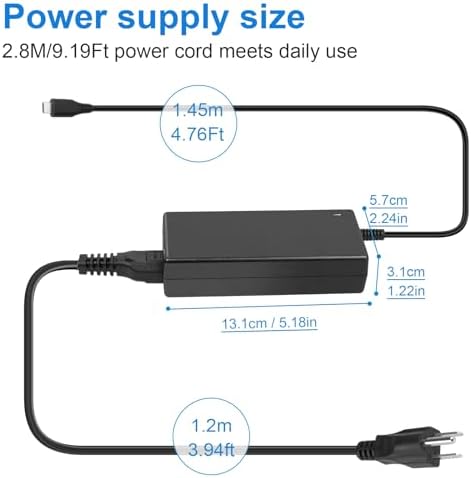 90 W USB-C Type-C Laptop Charger for Lenovo Think Pad & More – High-Speed Power Adapter for Enhanced Device Compatibility, Ideal for Yoga, Idea Pad, X1 Carbon, and Dell XPS Series – Reliable Performance with 12-Month Warranty and 30-Day Return Policy
