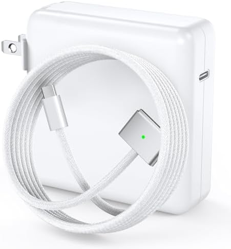 Ultimate 96 W Fast Charger for Mac Book Pro & Air (2021-2025) – Portable USB-C Power Adapter with 6.6 FT Magnetic Cable, LED Indicator, and Advanced Safety Features for M1-M4 Models, Perfect for Fast On-the-Go Charging