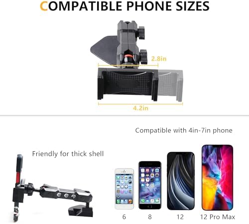 2024-2025 Jeep Wrangler JL Magnetic Phone Mount – Adjustable 360° Dashboard Cradle for Secure Navigation and Hands-Free Use – Sleek Black Finish for Enhanced Interior Style – Quick Installation for Optimal Driving Safety and Convenience