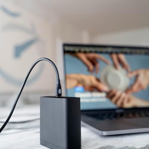 Einova Polaris 140 W Dual USB-C Fast Charger – Charge Two Laptops at Once with PD 3.1 & PPS Technology – Compact Ga N Wall Charger with 6 ft 5 A Cable for Ultimate Portability – Ideal for Professionals & Students on the Move