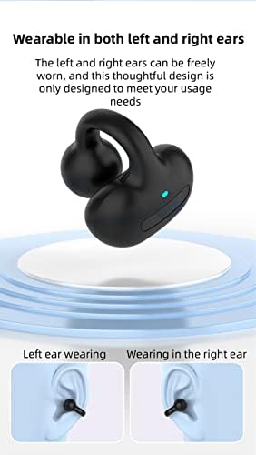 Revolutionary Bone Conduction Wireless Bluetooth Earbuds – Lightweight Open Ear Headphones for Unmatched Comfort and Awareness | Sweat-Resistant Design with Bluetooth 5.0 for Rapid Connectivity | Perfect for Fitness Enthusiasts and Multitaskers Seeking Freedom in Audio Experience