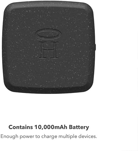 HALO Portable 10,000 m Ah Power Cube – Versatile Dual USB Car Charger Power Bank with Built-in Adapters for Effortless Charging – Sleek Black Design for Ultimate Portability and Fast Device Compatibility