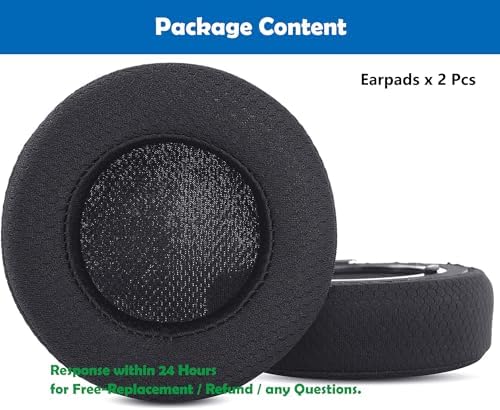 Upgrade Your Audio Comfort: Premium Mesh Fabric Memory Foam Earpads for Corsair Virtuoso RGB Wireless, RGB Wireless XT & SE Headsets – Enhance Sound Isolation & Durability for Extended Use