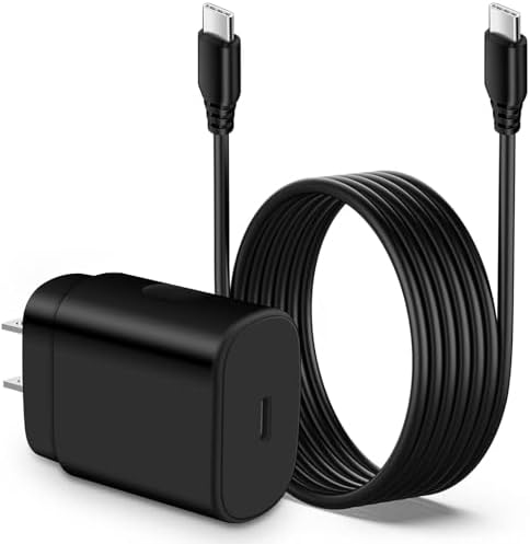 25 W Super Fast Type-C Charger for Samsung Galaxy Devices – Compatible with S25 Ultra, A-Series, Z Flip & Z Fold – 10 FT USB-C Cable Included for Ultimate Convenience – Compact, Durable, and Overheat Protection for Safe Charging – Elevate Your Charging Game Today!
