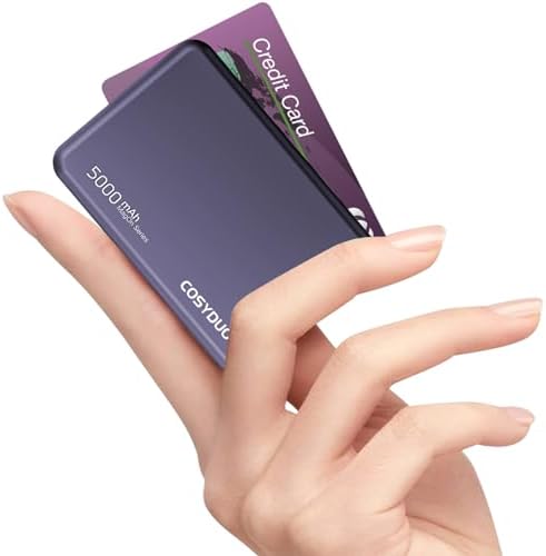 Pocket-Sized 5000 m Ah Magnetic Wireless Charger – Ultra-Slim Power Bank with PD 20 W Fast Charging for i Phone 16/15/14/13 | Essential Travel Accessory with USB-C Compatibility for On-the-Go Power Solutions