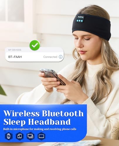 Perytong Wireless Bluetooth Sports Headband Headphones – Ultimate Comfort & Crystal-Clear Sound for Sleep, Yoga & Jogging – Perfect for Insomnia Relief, Meditation, and Easy Device Pairing