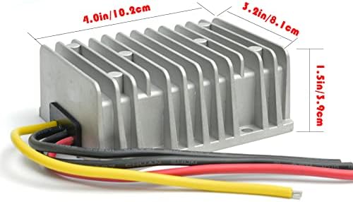 High-Efficiency Waterproof DC 24 V to 12 V Voltage Buck Converter – 20 A, 240 W Transformer for Automotive and Industrial Applications – Reliable Power Module with Enhanced Safety Features and Versatile Compatibility for Golf Carts and Forklifts