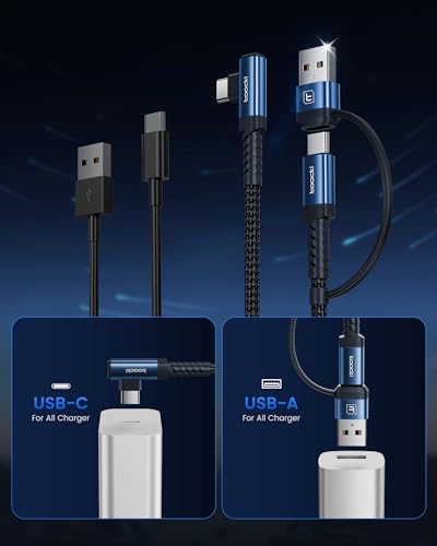 60 W USB-C to USB-C Cable Bundle (2-Pack, 6.6 FT) – Superior Fast Charging & Data Sync with Ergonomic Right Angle Design – Ideal for i Phone 15 Pro Max, Mac Book Air, Samsung S23 Ultra & More – Built to Last with Premium Durability & Versatile Compatibility