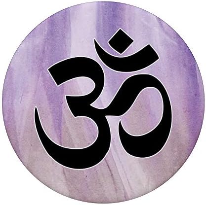 Om Yoga Design Expandable Phone Grip – Mindful Pop Socket for Yoga Enthusiasts – Lightweight, Durable Accessory for Enhanced Device Compatibility and Serene Meditation Experience