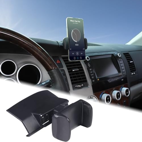 Transform Your Driving Experience with the Ultimate Car Phone Mount for Toyota Tundra & Sequoia (2007-2013) – Secure Dash Clip Holder for All Smartphones, Enhanced Stability & 360-Degree Rotation for Safe Navigation, Effortless Installation, and Sleek Design for Modern Interiors – Elevate Functionality and Safety on Every Drive