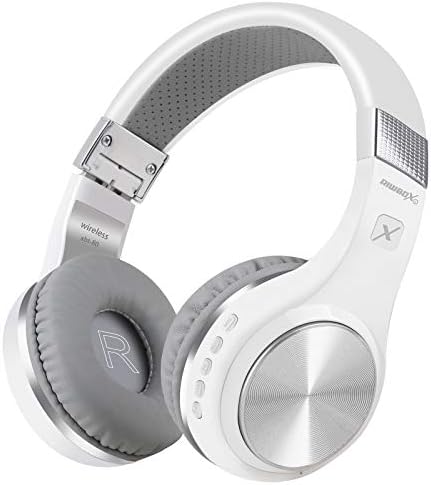 Riwbox XBT-80 Folding Bluetooth Over-Ear Headphones – Premium Wireless Audio with Built-in Microphone and Convenient Volume Control – Travel-Ready Comfort in Stylish Black and Gold for Mobile, PC, and TV Use – Perfect for Music Lovers and Professionals on the Go