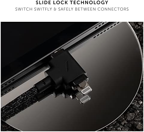 Native Union Belt Cable Duo – 5 ft Eco-Conscious Braided 2-in-1 Charging Cable with MFi Certified Lightning & Type-C Connectors – Durable, Versatile, and Perfect for Multi-Device Charging on the Go