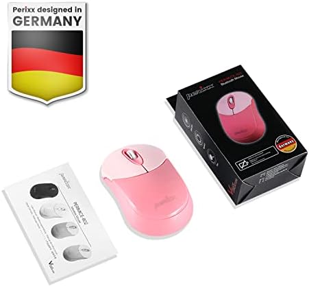 Elevate Your Productivity with the Perixx PERIMICE-802 PP Wireless Bluetooth Mouse – Sleek Purple Design for Windows, i OS & Android Devices – Ergonomic Comfort and High Precision Tracking for On-the-Go Professionals