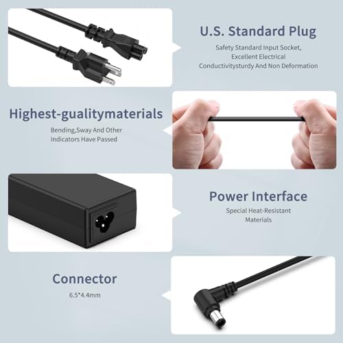 19 V AC DC Power Adapter Charger for LG Monitors – Versatile High-Performance Power Solution for 19″ to 32″ Displays – Compatible with Multiple LG Models Including 24 LJ4540 and E2750 VR-SN – Reliable and Efficient Power Supply for Optimal Display Performance – Essential Accessory for Home and Office Electronics