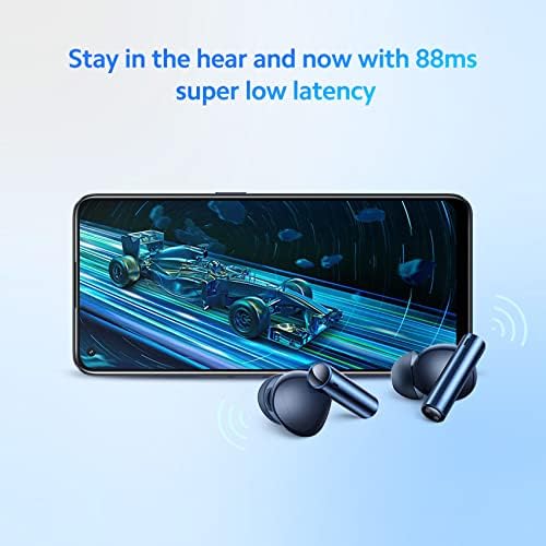Unleash Superior Sound with realme Buds Air 3 Wireless Earbuds – Advanced Active Noise Cancellation, Enhanced 10 mm Dynamic Bass, and 30 Hours of Continuous Playtime in Striking Lemans Blue – IPX5 Water-Resistant Design for Ultimate Durability and Comfort During Workouts – Effortless Device Compatibility for Professionals and Audio Enthusiasts Seeking Quality and Style