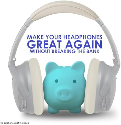 Ultimate Comfort Upgrade Kit: Premium Replacement Ear Pads & Headband Cushions for Bose Quiet Comfort 2023 Models (QC45, QCSE, QC35 II) – Easy DIY Installation in Elegant White Smoke for Superior Sound Quality and Long-lasting Durability