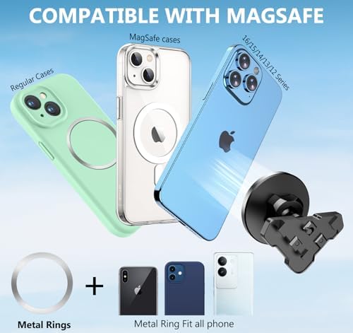 Ford F150 & Super Duty Magnetic Air Vent Phone Holder (2021-2025) – Premium CNC Metal Mount for Unmatched Stability, Effortless Smartphone Compatibility & Hands-Free Navigation – Easy Installation for Safer Driving