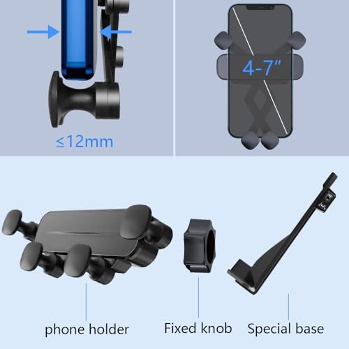 Lexus GX550 2024-2025 Custom Car Phone Holder – Premium 360-Degree Rotation Mount for Enhanced Navigation & Safety | Non-Slip Gravity Design Mobile Device Bracket | Effortless Installation & Sleek Interior Upgrade