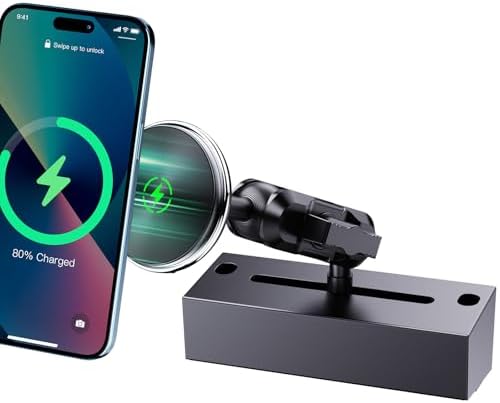 Kaishengyuan Premium Metal Phone Mount for 2019+ Ram Trucks – Durable Adjustable Dash Holder for Dodge RAM 1500/2500/3500 & TRX Models, 360° Rotatable Smartphone Stand for Ultimate Hands-Free Navigation & Safe Driving, Effortless Tool-Free Installation for All Smartphone Compatibility, Elevate Your Driving Experience with Enhanced Aesthetics and Functionality