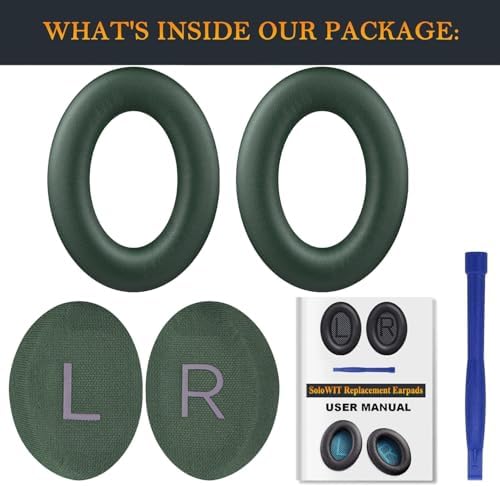 Transform Your Bose Quiet Comfort 45 & SE Headphones with Luxurious SOULWIT Replacement Earpads in Burgundy – Premium Soft Protein Leather Cushions for Unmatched Comfort and Superior Sound Isolation, Perfect for Long Listening Sessions and Easy Installation
