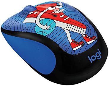 Vibrant Twinkle Teal Logitech Doodle Collection M325 c Wireless Optical Mouse – Ergonomic Design for Ultimate Comfort, 5 Customizable Buttons, Long Battery Life & Reliable 2.4 GHz Connectivity for Enhanced Productivity and Style in Your Workspace