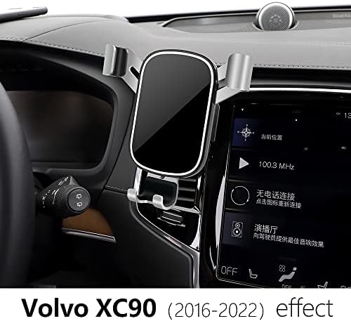 LUNQIN Enhanced Car Phone Holder for Volvo XC90 (2016-2026) – Ultimate Gravity Mount with Mobile Charging Stand for Secure Smartphone Access and Seamless Navigation, Perfect Auto Interior Accessory for Modern Drivers