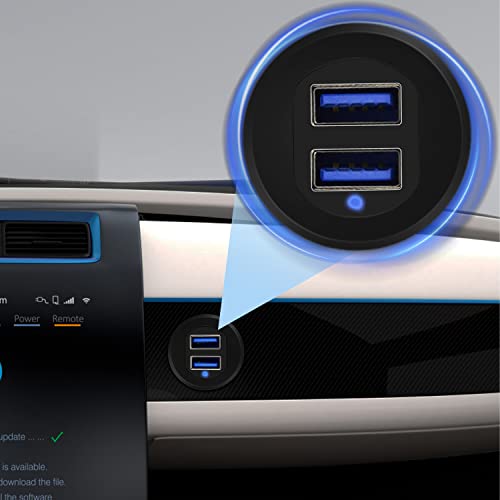 Revolutionize Your Vehicle’s Connectivity with the Type C 3.1 & USB 3.0 Flush Mount Extension Cable – 1-Foot Waterproof Dashboard Solution for Cars, Boats, and Motorcycles with Built-in LED Indicator for Enhanced Visibility and Fast Data Transfer