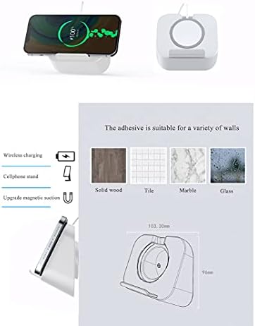 Phone Wall Mount for Magsafe Charger Bedside Phone Holder Compatible with Magsafe Accessories Fit for iPhone 12/12 Pro/ 13 Pro Max(Charger Not Included) (Black) – Enhanced Compatibility and Speed