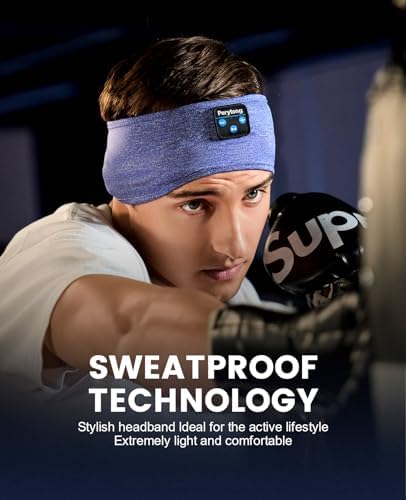 Ergonomic Bluetooth Sleep Headphones: Wireless Sports Headband with Hi-Fi Stereo Sound for Ultimate ASMR Relaxation – Lightweight, Cozy Audio Solution for Men and Women, Perfect for Meditation and Restful Sleep