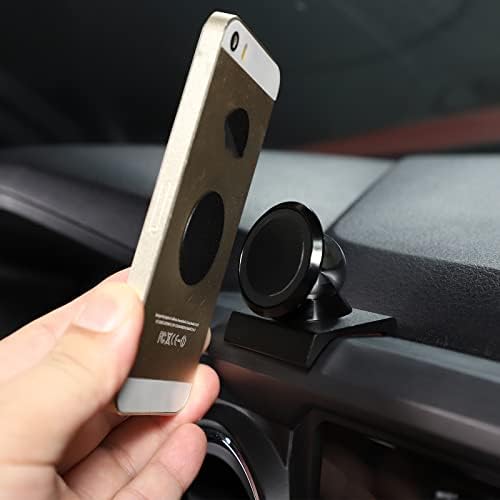 Magnetic Suction Car Phone Mount for Tacoma 2016-2022 – Hands-Free Dashboard & Vent Holder with Retractable Stand for Ultimate Accessibility and Safety in Black – Perfect Fit for Navigation and Calls