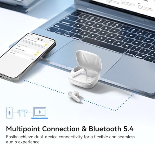 Unleash Superior Sound with Ear Fun Air Pro 4 Wireless Noise Cancelling Earbuds – Advanced Adaptive Hybrid Tech, Qualcomm Snapdragon Sound & apt X™ Lossless Audio for Exceptional Clarity – 52-Hour Playtime & Bluetooth 5.4 for Seamless Connectivity – Ideal for Music Lovers & Professional Calls