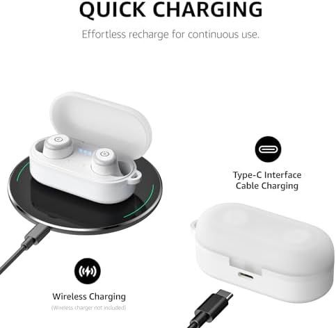 TOZO T10 Wireless Earbuds with Bluetooth 5.3 – Customizable EQ for Personalized Sound, Ergonomic Fit for Ultimate Comfort, 55 Hours Playtime, IPX8 Waterproof Rating, Wireless Charging Case – 2025 Enhanced Audio Experience for Active Lifestyles