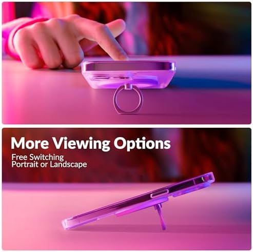 Revolutionary Magnetic Phone Ring Holder for i Phone 12-16 – Enhanced Grip and 360° Flexibility – Black Translucent – Perfect for Mag Safe Cases and Wireless Charging Compatibility – Effortless One-Handed Texting, Hands-Free Video Watching, and Selfie Capturing – Ultimate Stability with Powerful Magnets – Ideal for Everyday Use and On-the-Go Convenience – Transform Your Smartphone Experience with Enhanced Control and Style – Not Suitable for Non-Mag Safe Cases – Elevate Your Mobile Accessory Game Today!