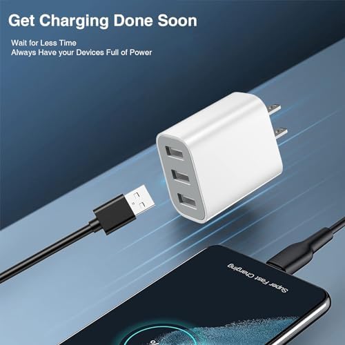 Dual-Pack USB Charger Block – Fast Multiport Wall Charging Adapter for i Phone 16/15/14/13/12/11/10 Pro and More – Compact Power Solution for Home, Office, and Travel – Enhanced Speed and Reliability for All Your Devices