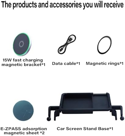 Transform Your Nissan Rogue, Altima, or Sentra with Our Cutting-Edge Car Phone Holder Featuring 15 W Fast Wireless Charging and 8-Inch Touch Screen Compatibility – Sleek Magnetic Mount for Effortless Access and Enhanced Vehicle Aesthetics