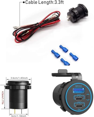 Upgrade Your Charging Experience with the Zennova 12 V USB Charger – Dual Port PD 20 W USB-C and 18 W QC3.0 Waterproof Power Outlet for Cars, Boats, and More – Fast, Reliable Power Delivery for Every Adventure